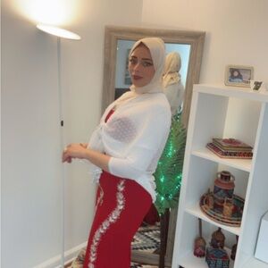 Chic Red Backless Dress with Elegant Detailing